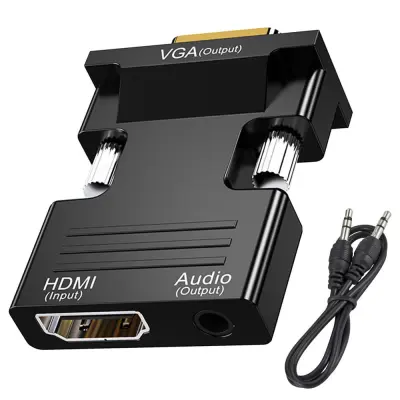 Adapter pretvarač iz HDMI u VGA + audio AUX