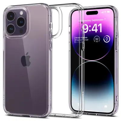 Spigen Ultra-Clear ojačana, udarootporna futrola za iPhone 14 Pro Max, Ultra Hybrid serija