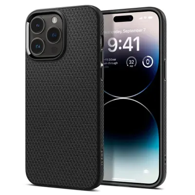 SPIGEN ACS04813 Liquid Air futrola, iPhone 14 Pro Max, crna