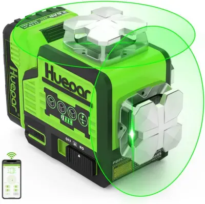 10,8V univerzalna PRO 8 redova zelena laserska nivelira bluetooth