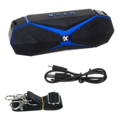 Bluetooth zvučnik bežični USB 1200mAh FM radio plavi
