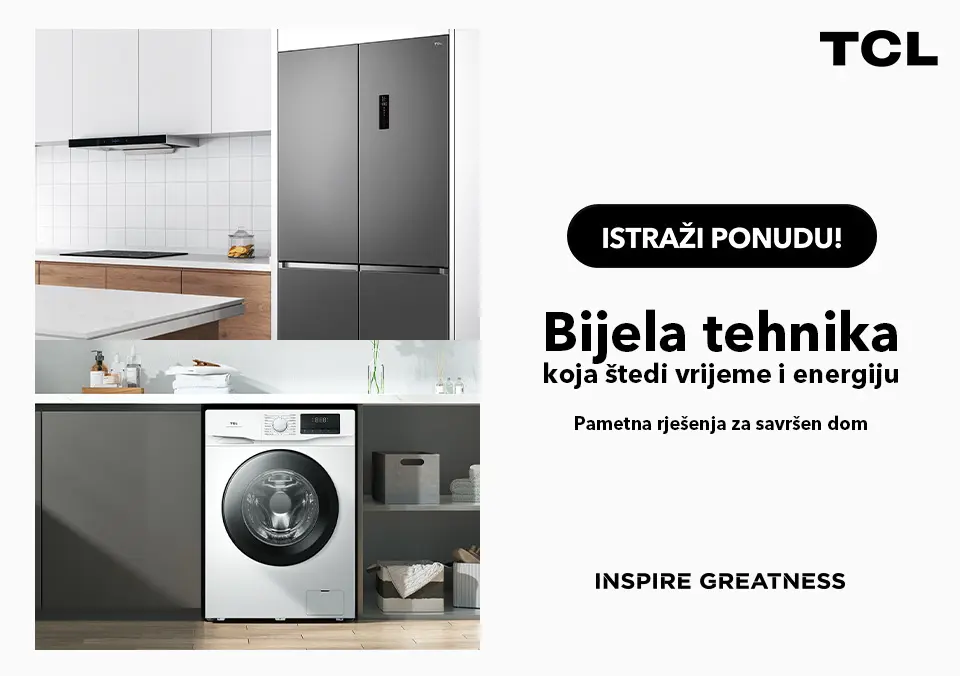 Uštedi vrijeme i energiju uz TCL bijelu tehniku