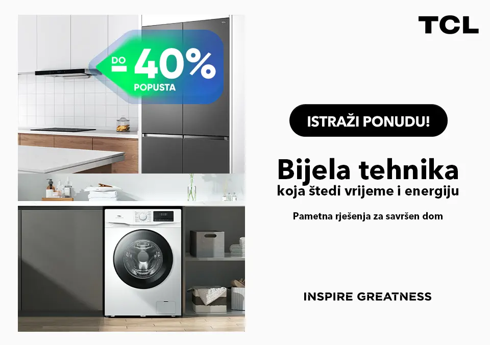 Uštedi vrijeme i energiju uz TCL bijelu tehniku