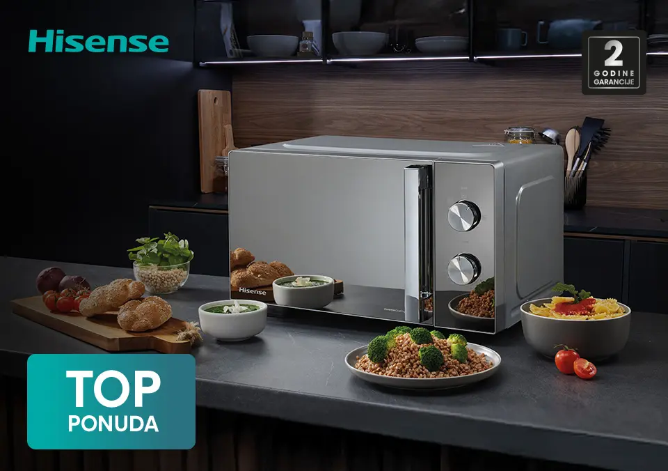 Istraži ponudu Hisense mikrovalnih pećnica
