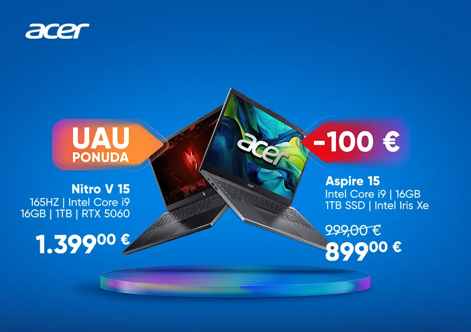 Oslobodi svoj potencijal uz Acer laptope