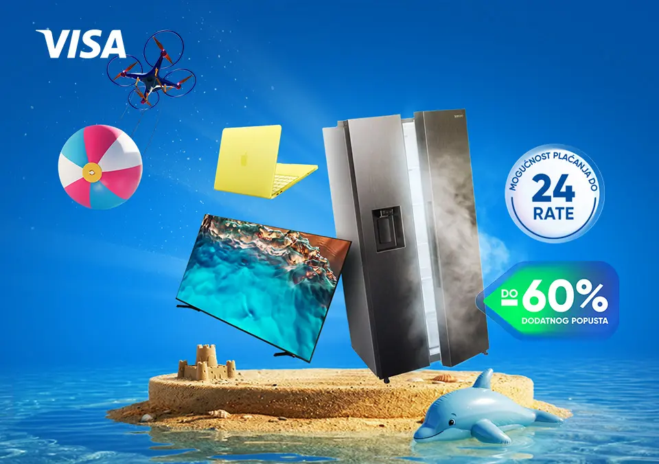 Vikend UAU ušteda uz plaćanje Visa karticom do 24 rate!