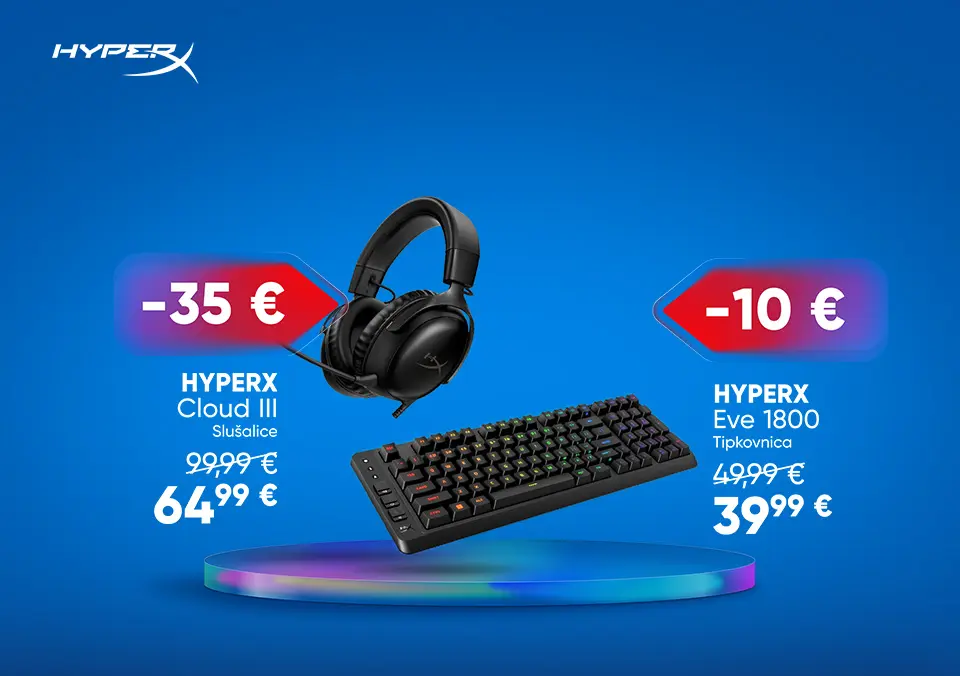 Istraži ponudu HyperX računalne periferije