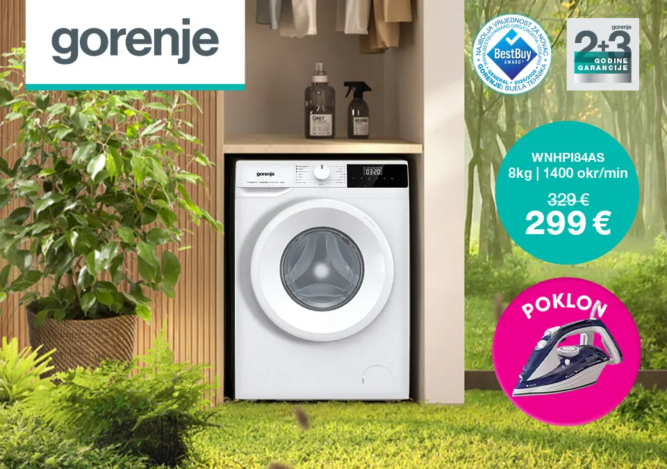 Brzo, učinkovito i povoljno - Gorenje perilica uz poklon!