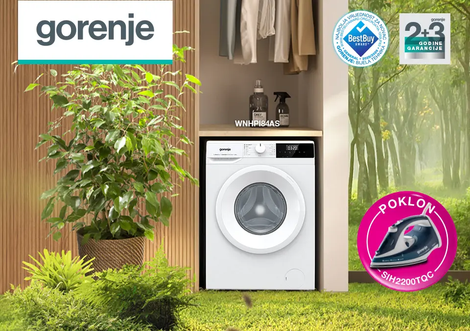 Brzo, učinkovito i povoljno - Gorenje perilica uz poklon!