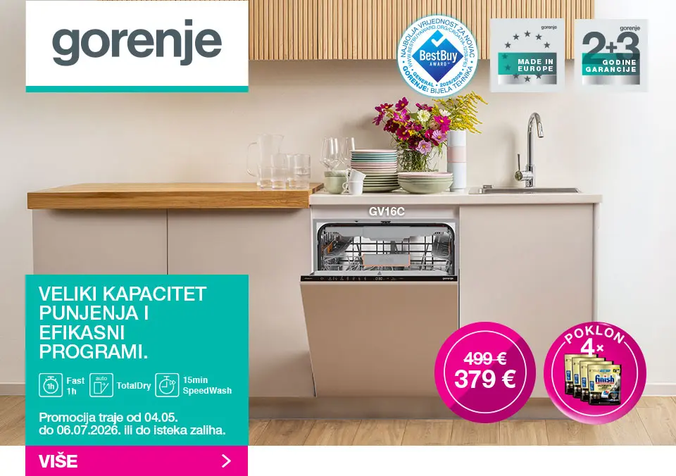 Veliki kapacitet punjenja i efikasni programi.