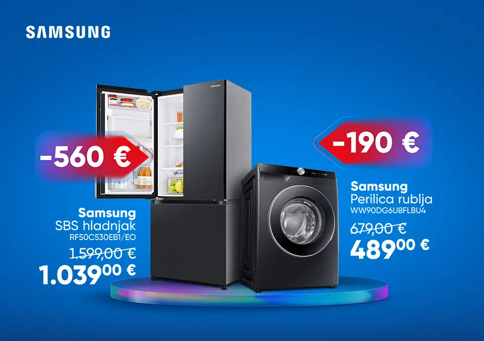 Samsung bijela tehnika za moderan dom.