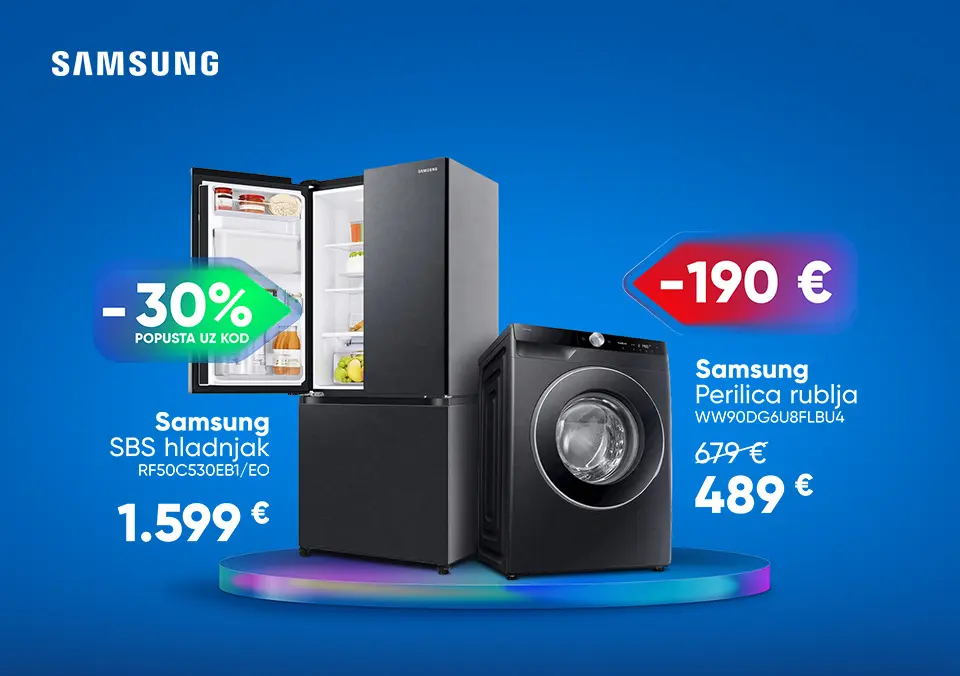 Samsung bijela tehnika za moderan dom.