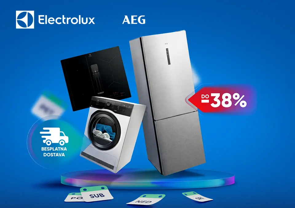 Tjedan Electrolux i AEG kućanskih aparata uz besplatnu dostavu!