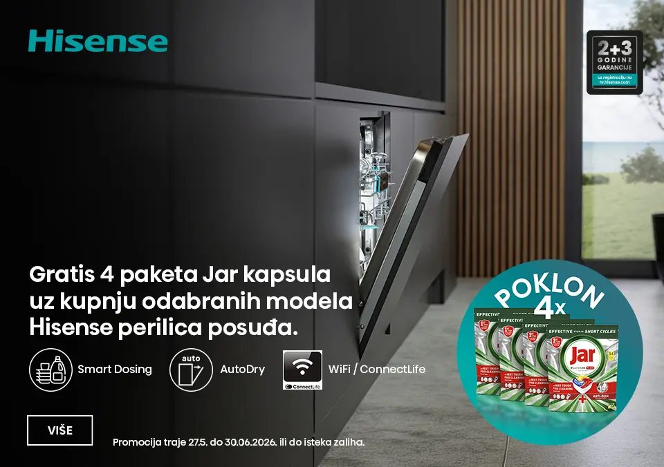 Pametnije pranje uz Hisense perilice posuđa