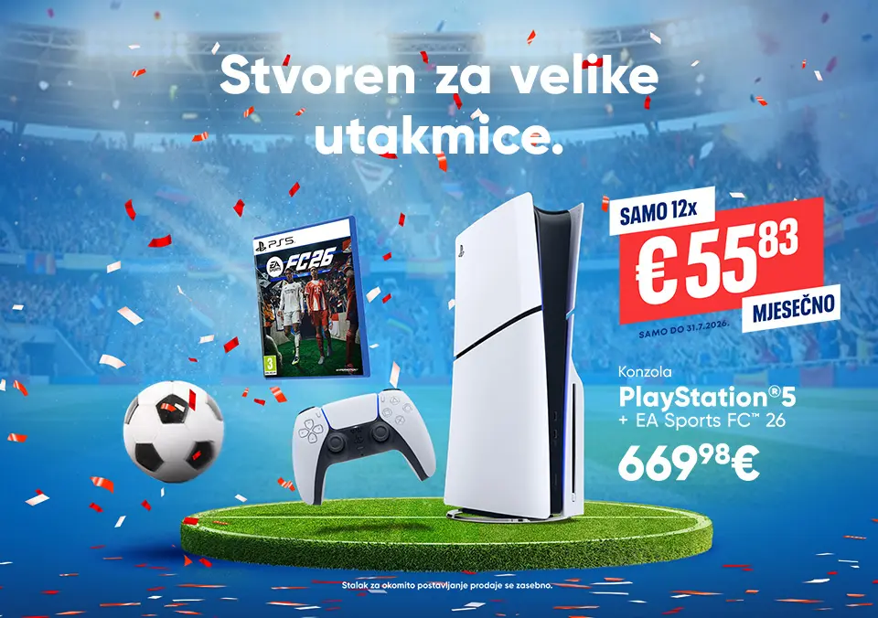 Konzola PS5 + EA Sports FC 26 - Paket stvoren za velike utakmice