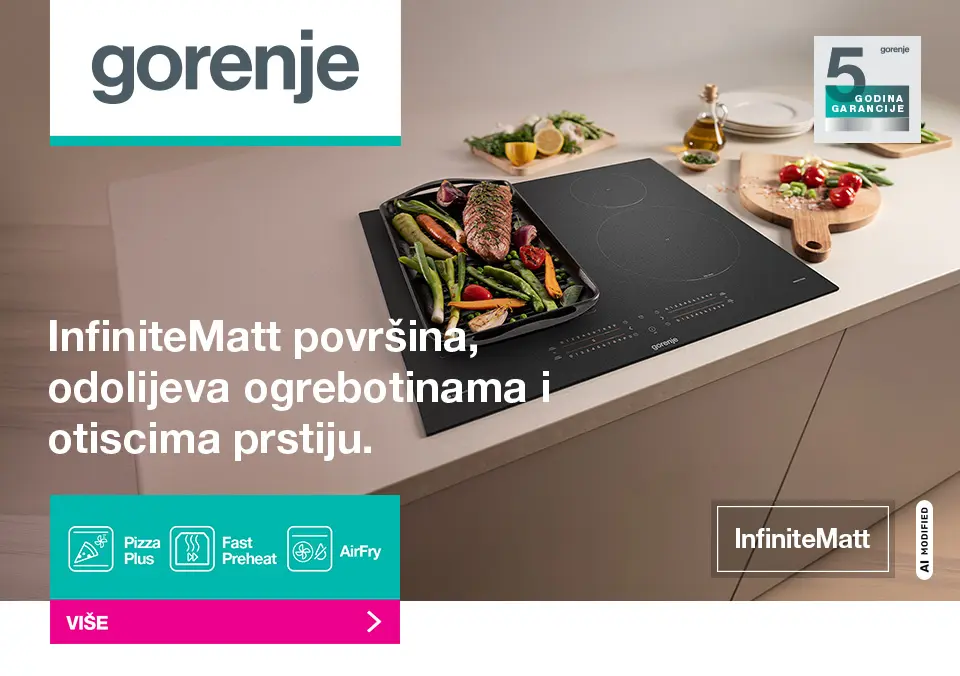 InfiniteMatt površina, odolijeva ogrebotinama i otiscima prstiju
